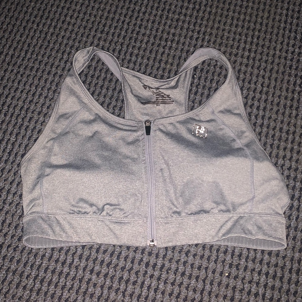 FILA: Light Gray Sports Bra